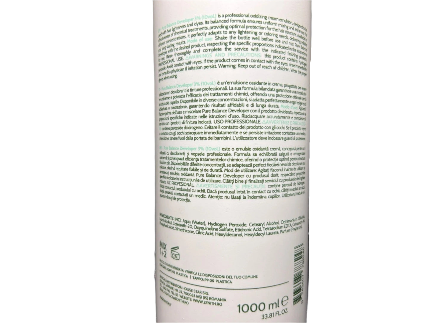 Oxidant 20vol 6% Zenith